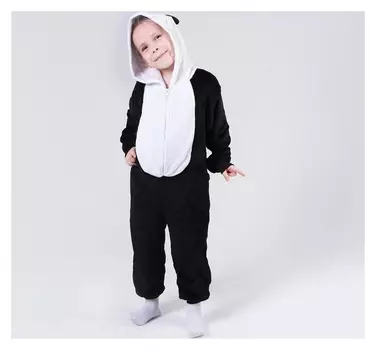 Кигуруми панда закрытые глазки рост 120