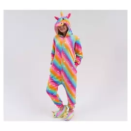 Кигуруми взрослый единорог радужный со звездамиm161-170