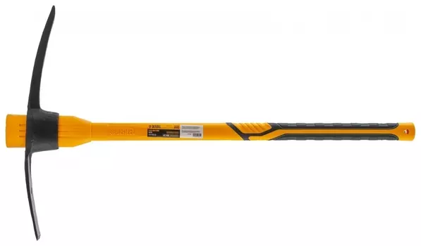 Кирка 2250 г, широкая, фиберглассовая обрезиненная рукоятка 900 мм// Denzel