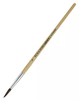 Кисть белка круглая № 5, ручка дерево