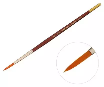 Кисть Decola № 8, синтетика, круглая, D=4 мм