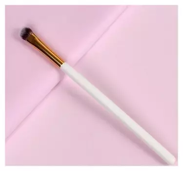 Кисть для макияжа 18 см, цвет белый