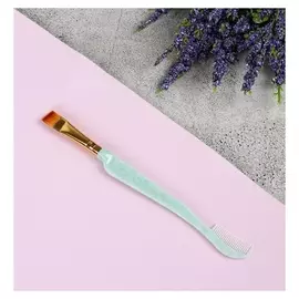 Кисть для макияжа двусторонняя с расчёской