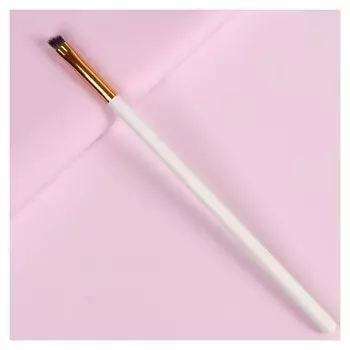 Кисть для макияжа скошенная, 16,5 см, цвет белый