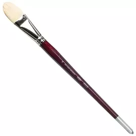 Кисть художественная Koh-i-noor щетина, плоская, №14, длинная ручка, блистер