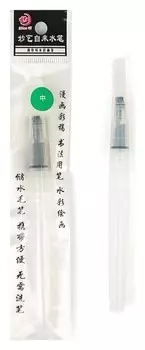 Кисть каллиграфическая, синтетика, круглая, средняя, с резервуаром