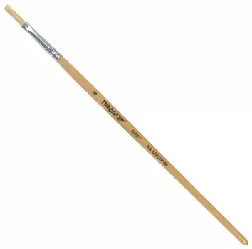 Кисть пифагор, щетина, плоская, № 4, 200871