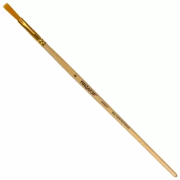 Кисть пифагор, синтетика, плоская, № 4, 200857