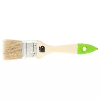 Кисть плоская 36 мм, натуральная щетина, деревянная ручка