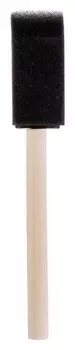 Кисть плоская, поролон, 25 мм, деревянная ручка