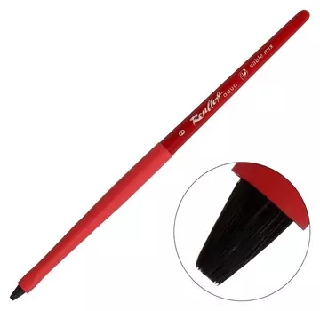 Кисть Roubloff соболь- серия Red Flat № 6, плоская, ручка короткая красная, покрытие обоймы Soft-touch