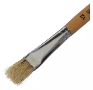 Кисть щетина, плоская, №12
