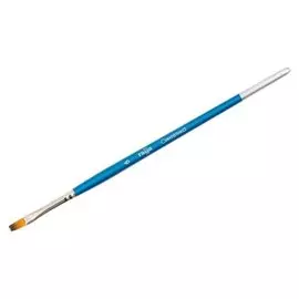 Кисть синтетика, плоская №6, «Гамма»