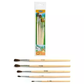 Кисти для рисования далматинцы пони 5шт (№1,2,3,4,5)