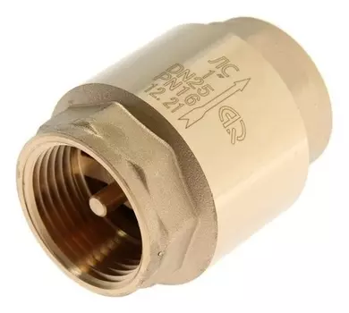Клапан обратный аqualink, 1", внутренняя/внутренняя резьба, латунный сердечник