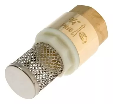 Клапан обратный аqualink, 3/4", внутренняя/внутренняя резьба, пластиковый сердечник, сетка
