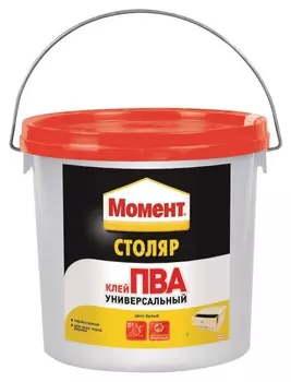 Клей для дерева момент столяр ПВА универсальный, 3 кг (1960503)
