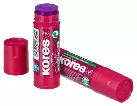 Клей-карандаш 15г Kores Chameleon (Исчезающий цвет) ?16502