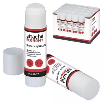 Клей-карандаш 21г Attache Economy