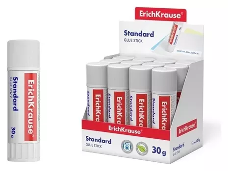 Клей-карандаш 30 г, Erichkrause Standard