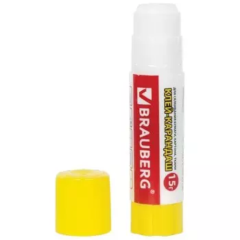 Клей-карандаш Brauberg "Смайлики", 15гр