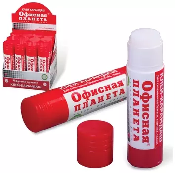 Клей-карандаш офисная планета, 25 г, 222014