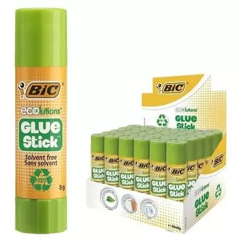 Клeй-карандаш PVP 8 г, BIC Ecolutions