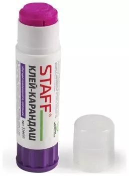 Клей-карандаш Staff, обесцвечивающийся после высыхания