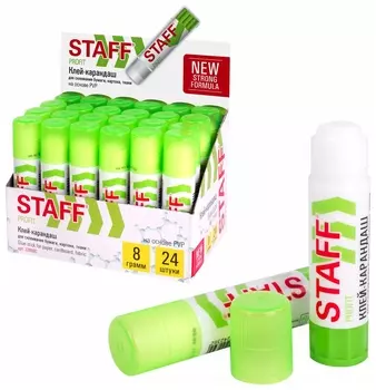 Клей-карандаш усиленный Staff Profit, 8 г, Pvp-основа, 228660
