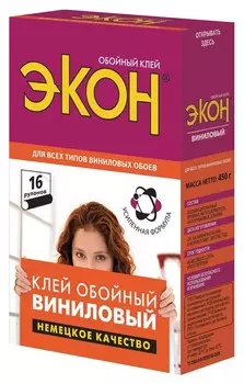 Клей обойный экон виниловый, 450 г (1830424)