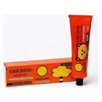 Клей от грызунов и насекомых Super Plus "Грызунофф оффлайн", туба 135 г