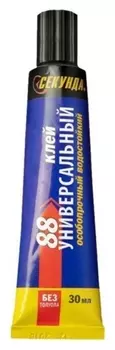 Клей универсальный 88 секунда, особопрочный водостойкий, 30мл (403-210)