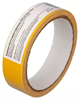 Клейкая лента двухсторонняя 25мм х10м, полипропилен