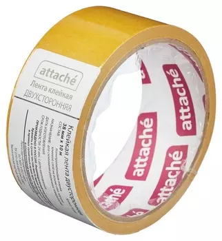 Клейкая лента двусторонняя Attache 38х10м, полипропилен