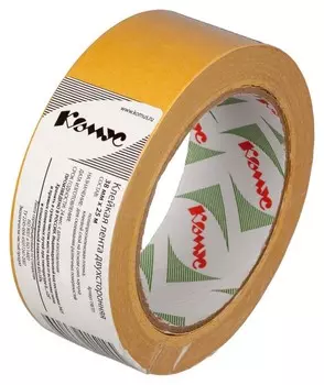 Клейкая лента двусторонняя комус 38мм х 25м, полипропилен