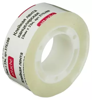 Клейкая лента канцелярская Attache 19х33 п/в