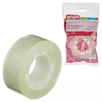 Клейкая лента канцелярская Attache 19x33, подвес