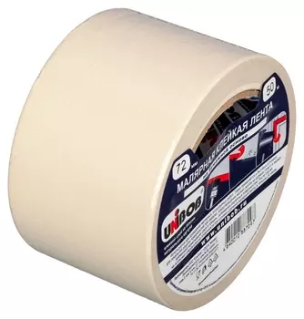 Клейкая лента малярная Unibob 72мм х 50м