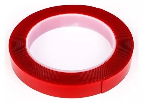 Клейкая лента Torso, прозрачная, двусторонняя, акриловая, 15 мм х 5 м