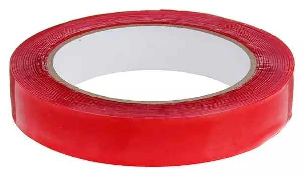 Клейкая лента Torso, прозрачная, двусторонняя, акриловая, 20 мм х 5 м