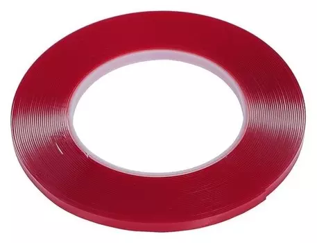 Клейкая лента Torso, прозрачная, двусторонняя, акриловая, 6 мм X 10 м