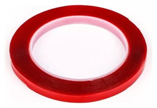 Клейкая лента Torso, прозрачная, двусторонняя, акриловая, 8 мм х 5 м