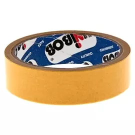 Клейкая лента Unibob двухсторонняя белая основа 25мм х10м