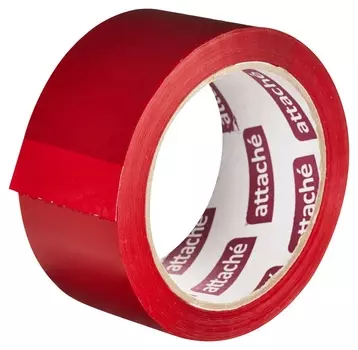 Клейкая лента упаковочная Attache 48мм х 66м 45мкм красный