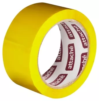 Клейкая лента упаковочная Attache 48мм х 66м 45мкм желтый