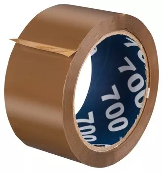 Клейкая лента упаковочная Unibob 700 50мм х 66м 47мкм коричневая 6 шт/уп
