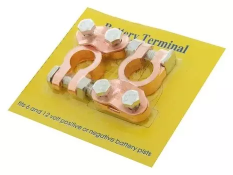 Клемма АКБ универсальная, набор 2 шт. к-006