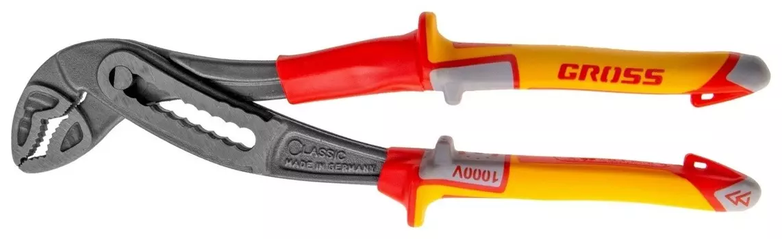 Клещи переставные, диэлектрические рукоятки до 1000 В, 240 мм