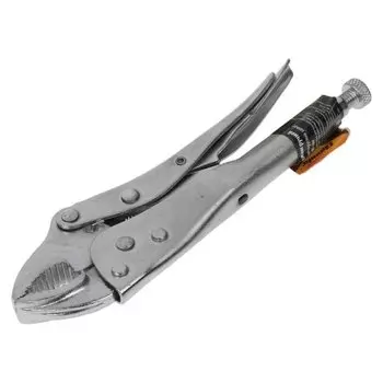 Клещи зажимные Sparta, 180 мм, полукруглый захват