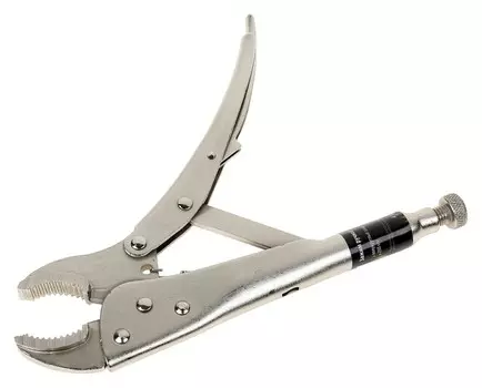 Клещи зажимные Sparta, 250 мм, полукруглый захват